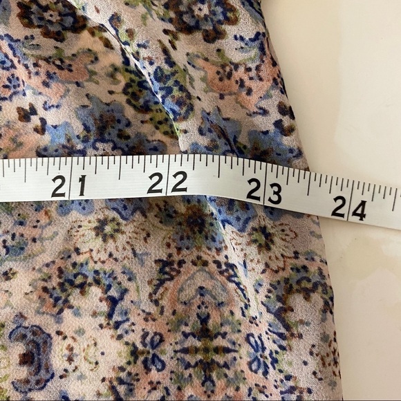 CAbi Siena Floral Sheer Boho Peasant Blouse 5028 - Picture 12 of 12